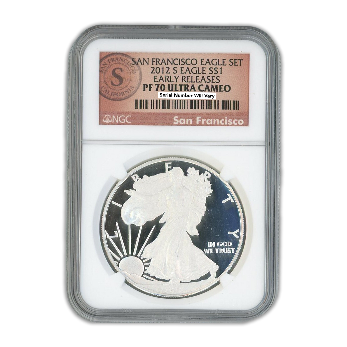 2012 S Silver Eagle Proof - San Francisco NGC PF70 Early Release