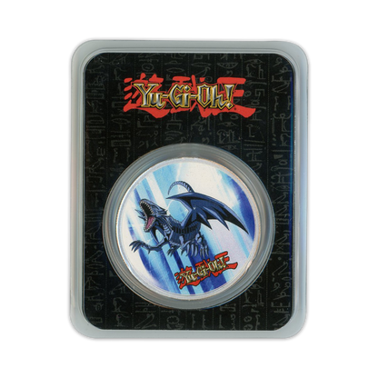 2022 1oz Niue YuGiOh Blue Eyes White Dragon .999 Silver Coin