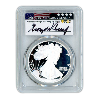 2021-W Silver Eagle General Casey - Type 1 - PCGS PR70DCAM