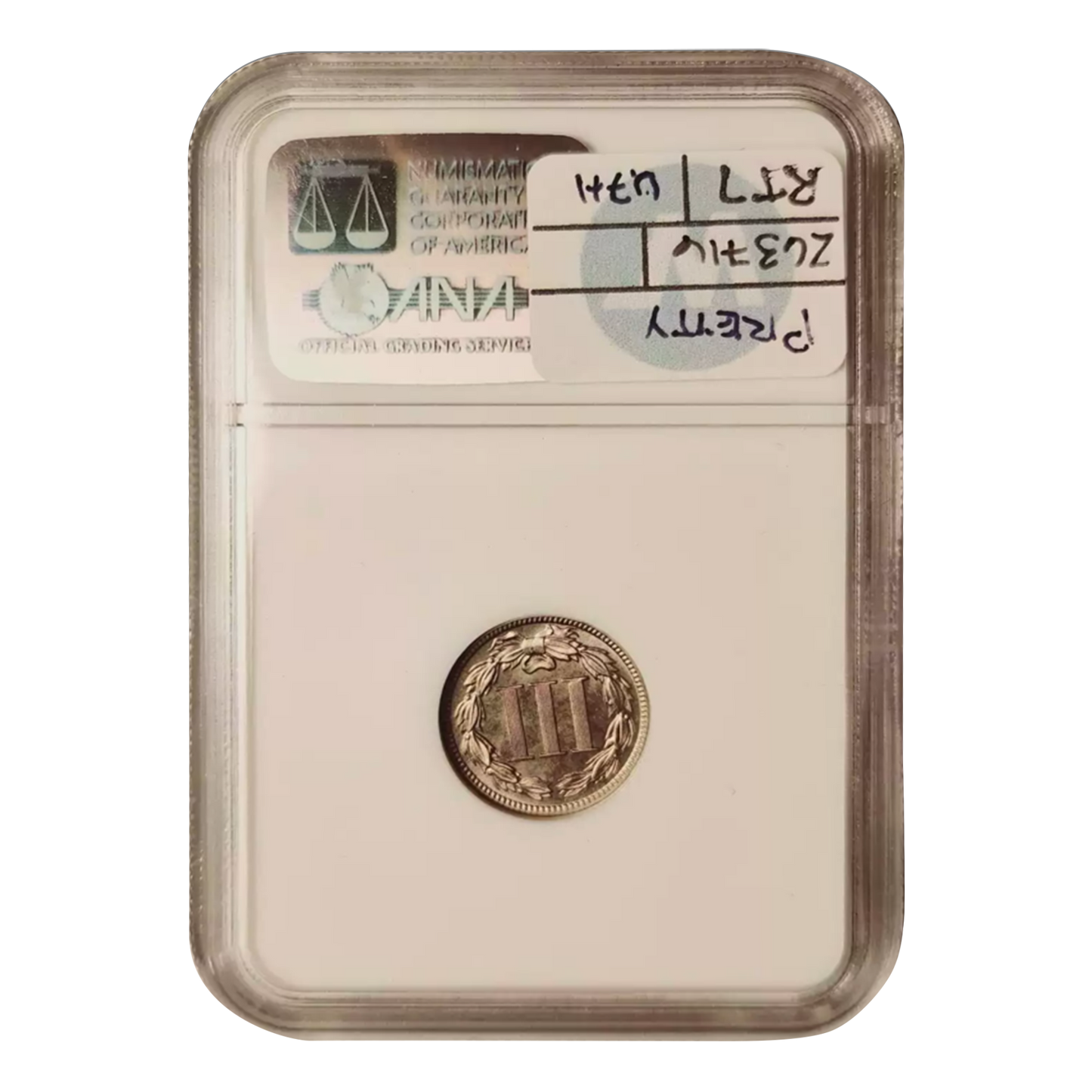 1889 Three Cent Nickel - NGC PF66 CAC
