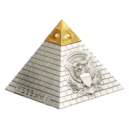 2023 5 oz Eye of Providence Pyramid Silver