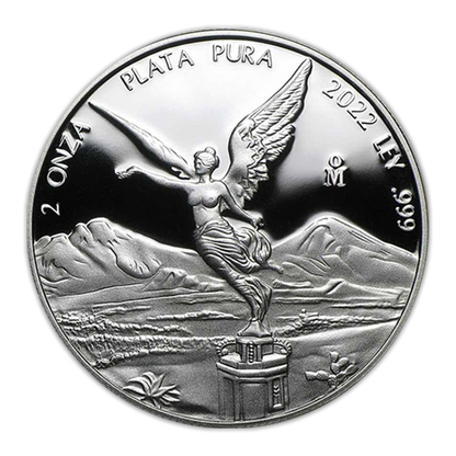 2022 Mexico Libertad - 2 oz Silver Proof - Mexico City Mint