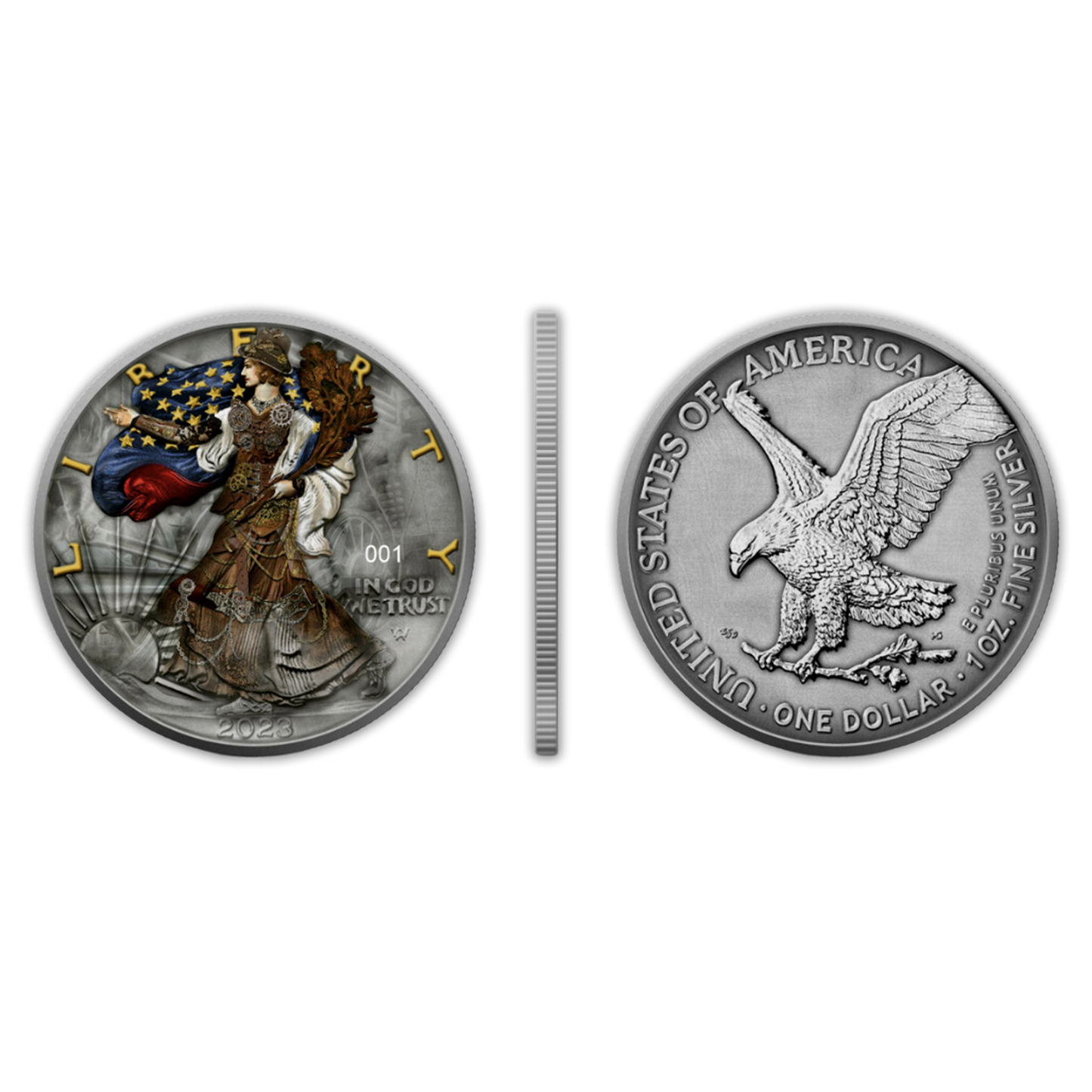 2023 1 oz Steampunk Silver Eagle - Germania Mint