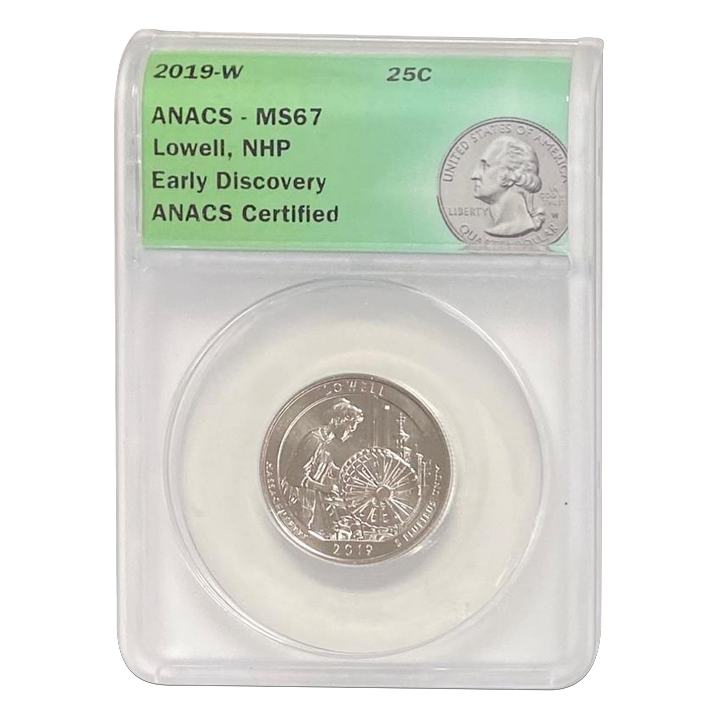 2019 W Lowell Quarter Dollar West Point - ANACS MS67 EARLY DISCOVERY - CoinsTV