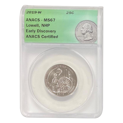 2019 W Lowell Quarter Dollar West Point - ANACS MS67 EARLY DISCOVERY - CoinsTV