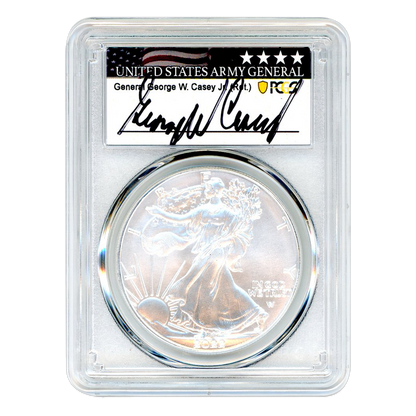 2022 Silver Eagle - General George W. Casey Jr. Signature- PCGS MS69- First Strike