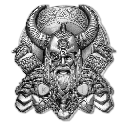 2022 Ghana Norse Gods - Odin Silver Plated
