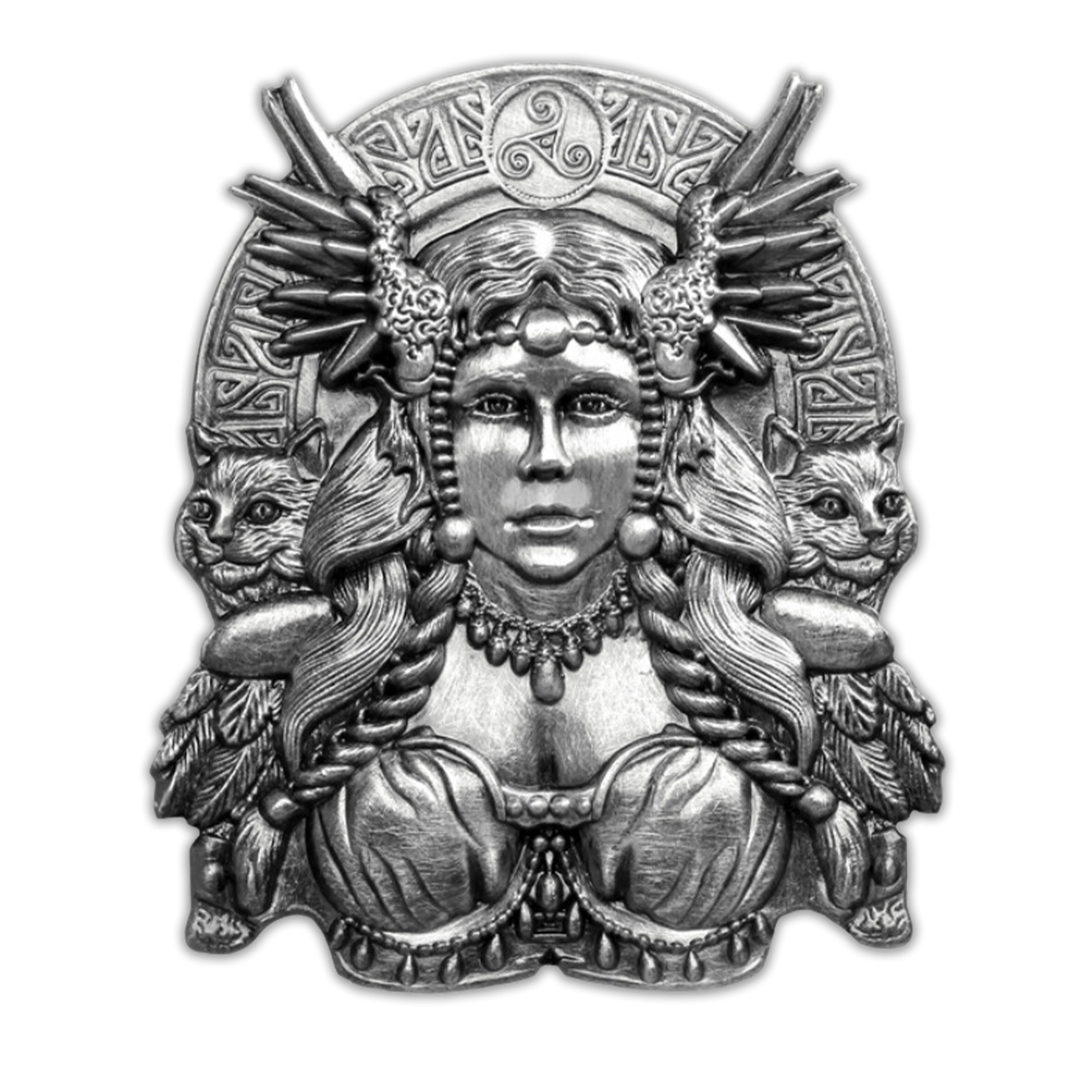 2022 Ghana Norse Gods - Freya Silver Plated - CoinsTV