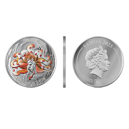 2023 1 oz Mythical Creatures - Nine Tailed Fox - Colorized