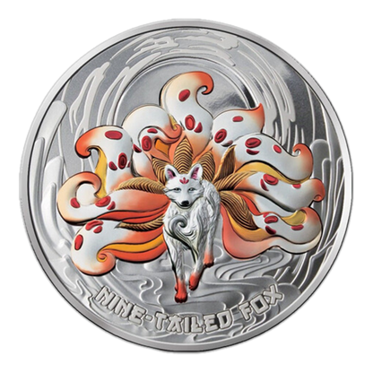 2023 1 oz Mythical Creatures - Nine Tailed Fox - Colorized