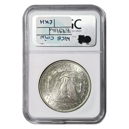 1884-S Morgan Silver Dollar - NGC AU50 Sight White