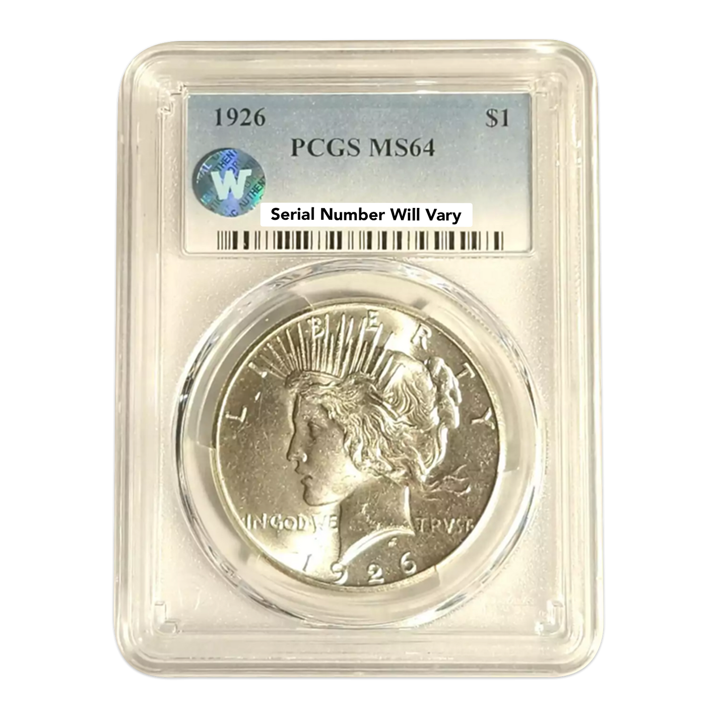 1926 Peace Silver Dollar Philadelphia - PCGS MS64 Sight White - CoinsTV
