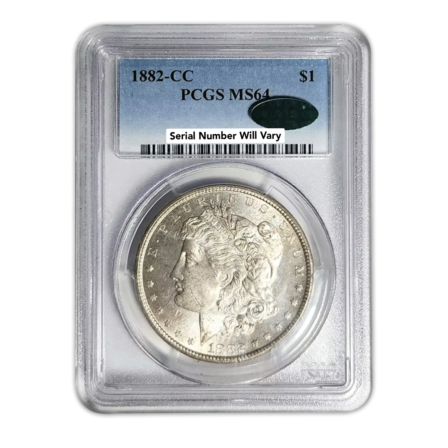1882-CC Morgan Silver Dollar Carson City - CAC - PCGS MS64
