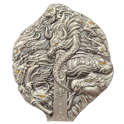 2023 2 oz Chad Nine Sons Dragon King Silver