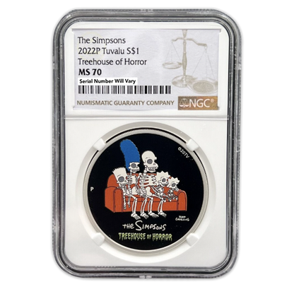 2022 Simpsons Treehouse of Horror - NGC MS70 - CoinsTV