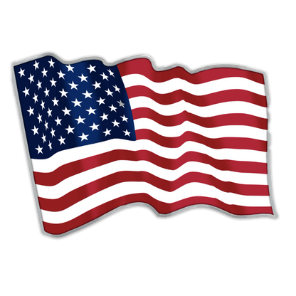2023 1 oz American Wavy Flag 3D Silver