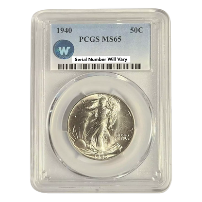 1940 Walking Liberty Philadelphia - PCGS MS65 Sight White - CoinsTV