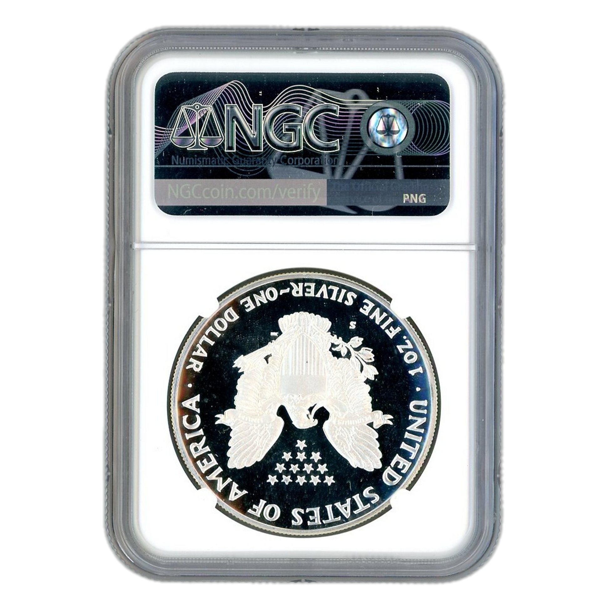 1986 Silver Eagle - NGC PF69 Ultra Cameo Miles Standish Label - CoinsTV