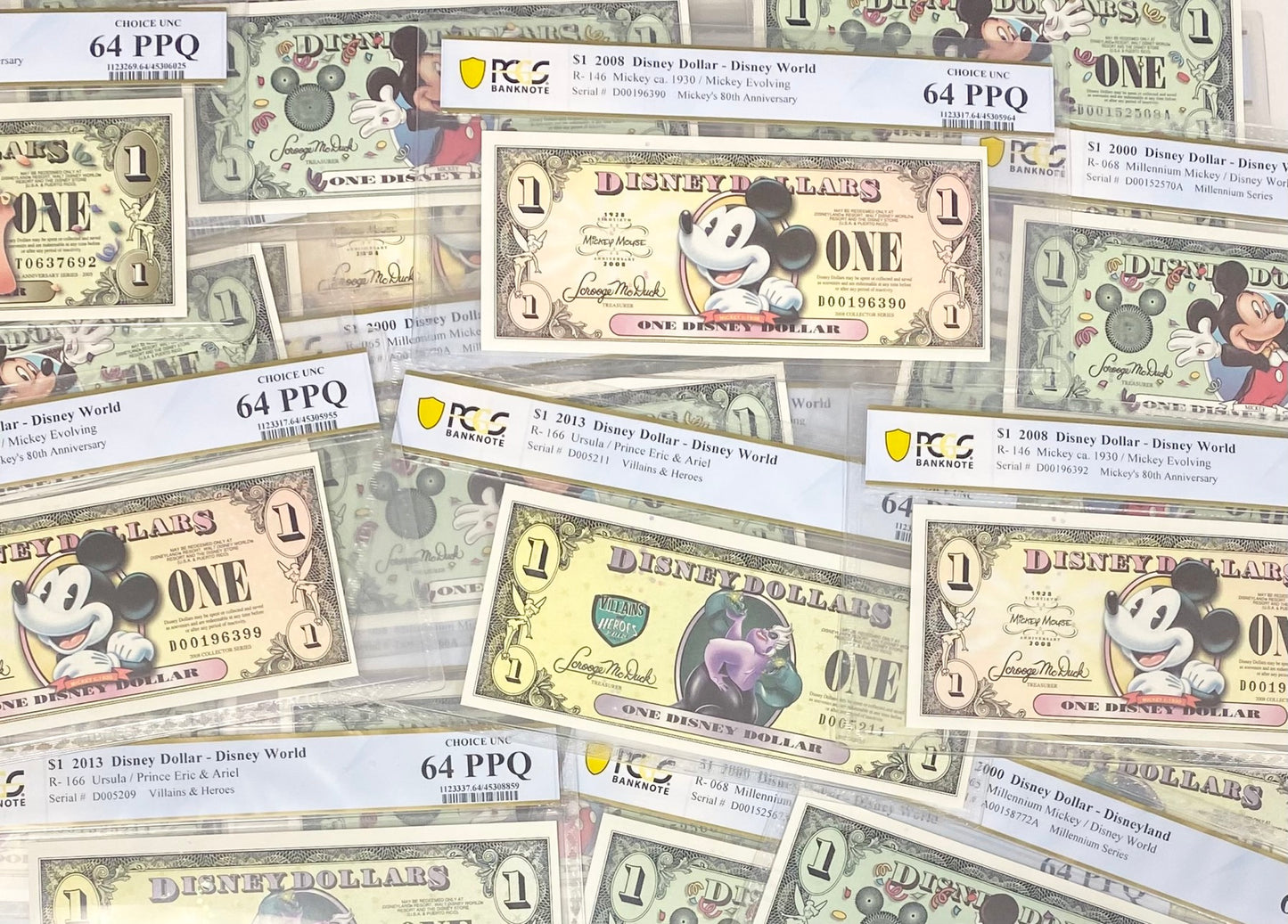 Disney Dollar Millennial Grab Bag - PCGS 64 PPQ Choice Uncirculated