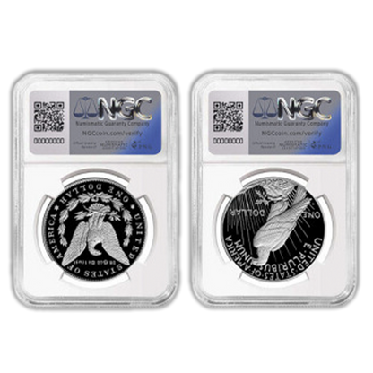 2023 Morgan & Peace Dollar 2 pc NGC PF70 Advanced Release Set