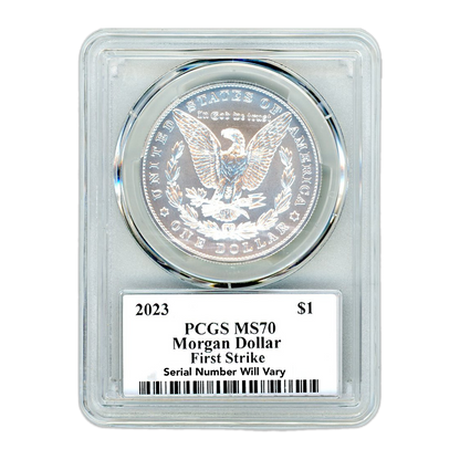 2023 Morgan & Peace Dollar 2 pc PCGS Trumans Triumph MS70 First Strike - CoinsTV