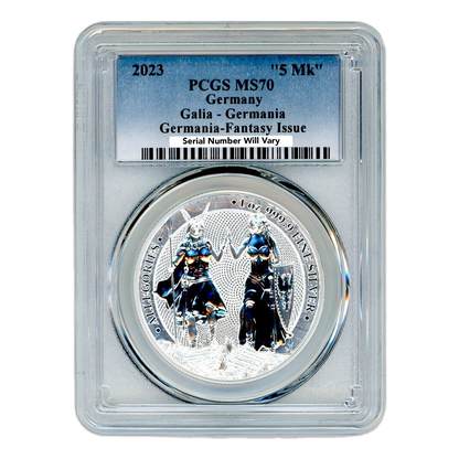 2023 1 oz Germania Allegories Galia & Germania - PCGS MS70 Fantasy Issue
