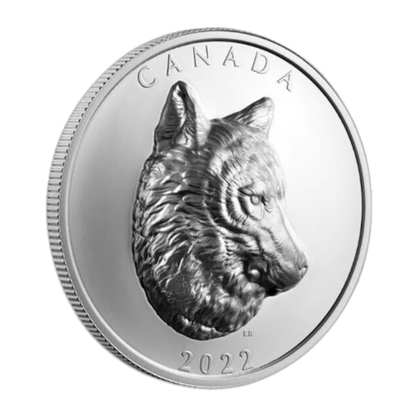 2022 Canada Wolf Extraordinary High Relief Silver Gem Proof