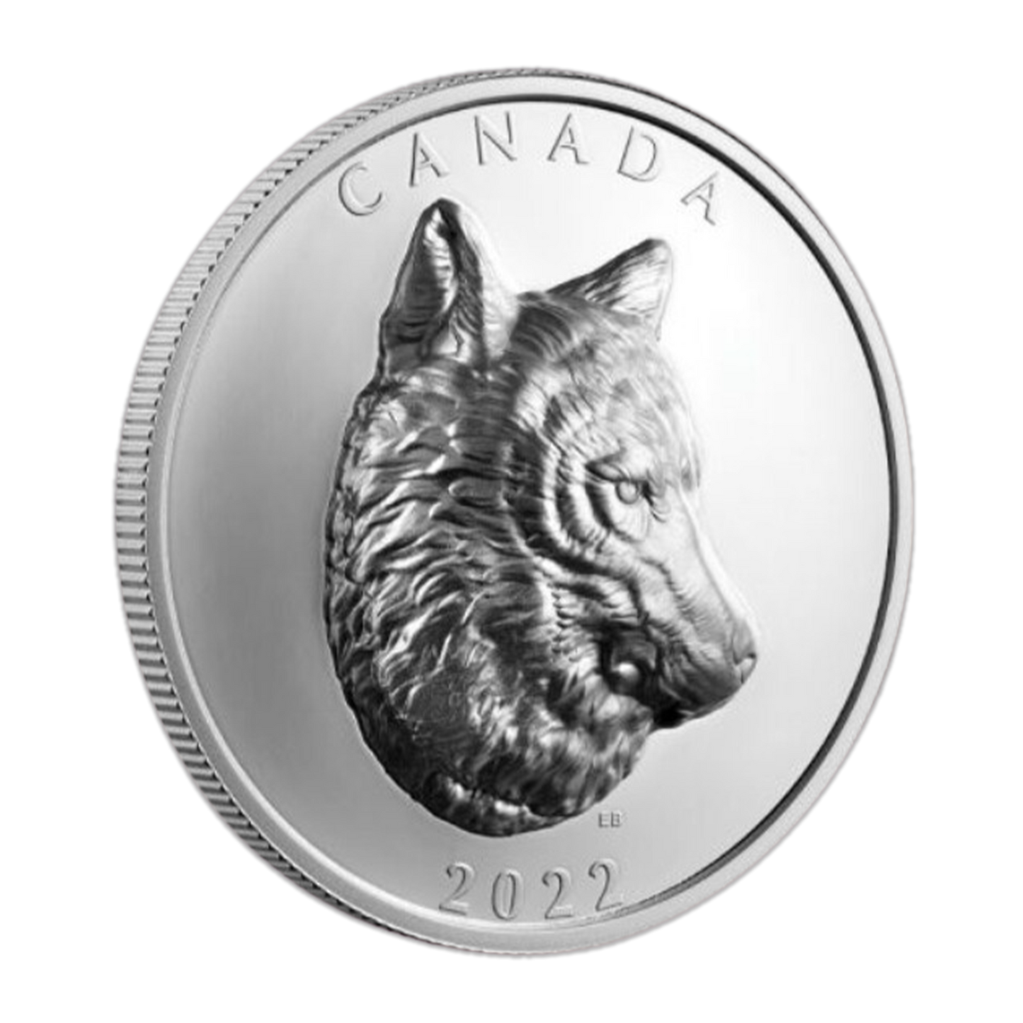 2022 Canada Wolf Extraordinary High Relief Silver Gem Proof