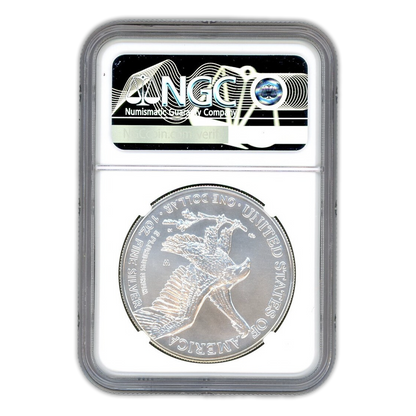 2023 W Silver Eagle Burnished - Early Releases - NGC MS70 Michael Gaudioso Signature Label