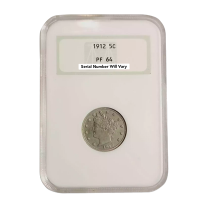 1912 Liberty Head Nickel - NGC PF64