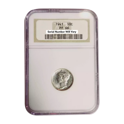 1941 Mercury Dime Philadelphia - NGC PF66 - CoinsTV