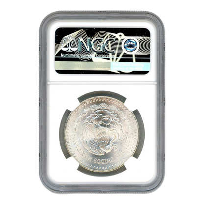 1985 Mexican Libertad - 1oz Silver  NGC MS67