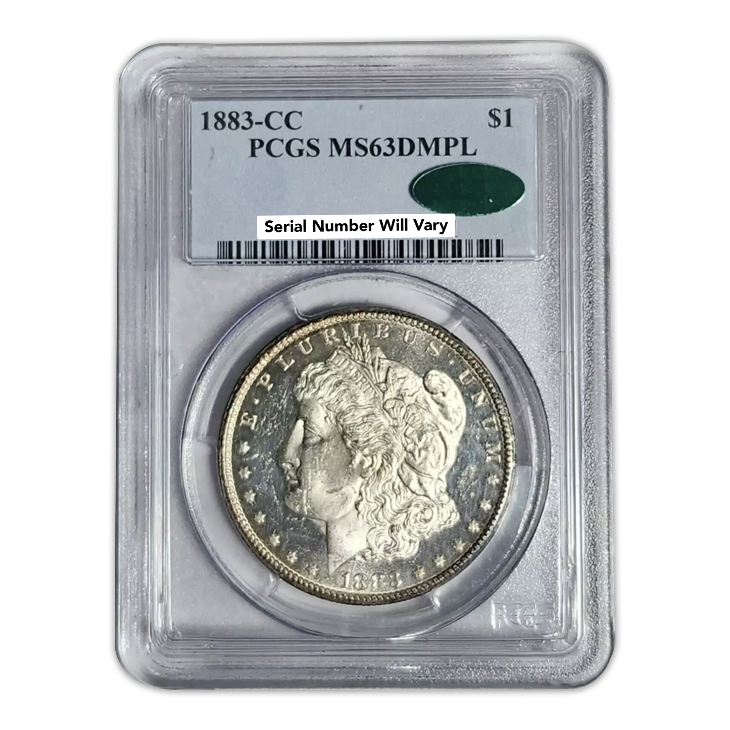 1883-CC Morgan Silver Dollar Carson City - CAC - PCGS MS63 DMPL - CoinsTV