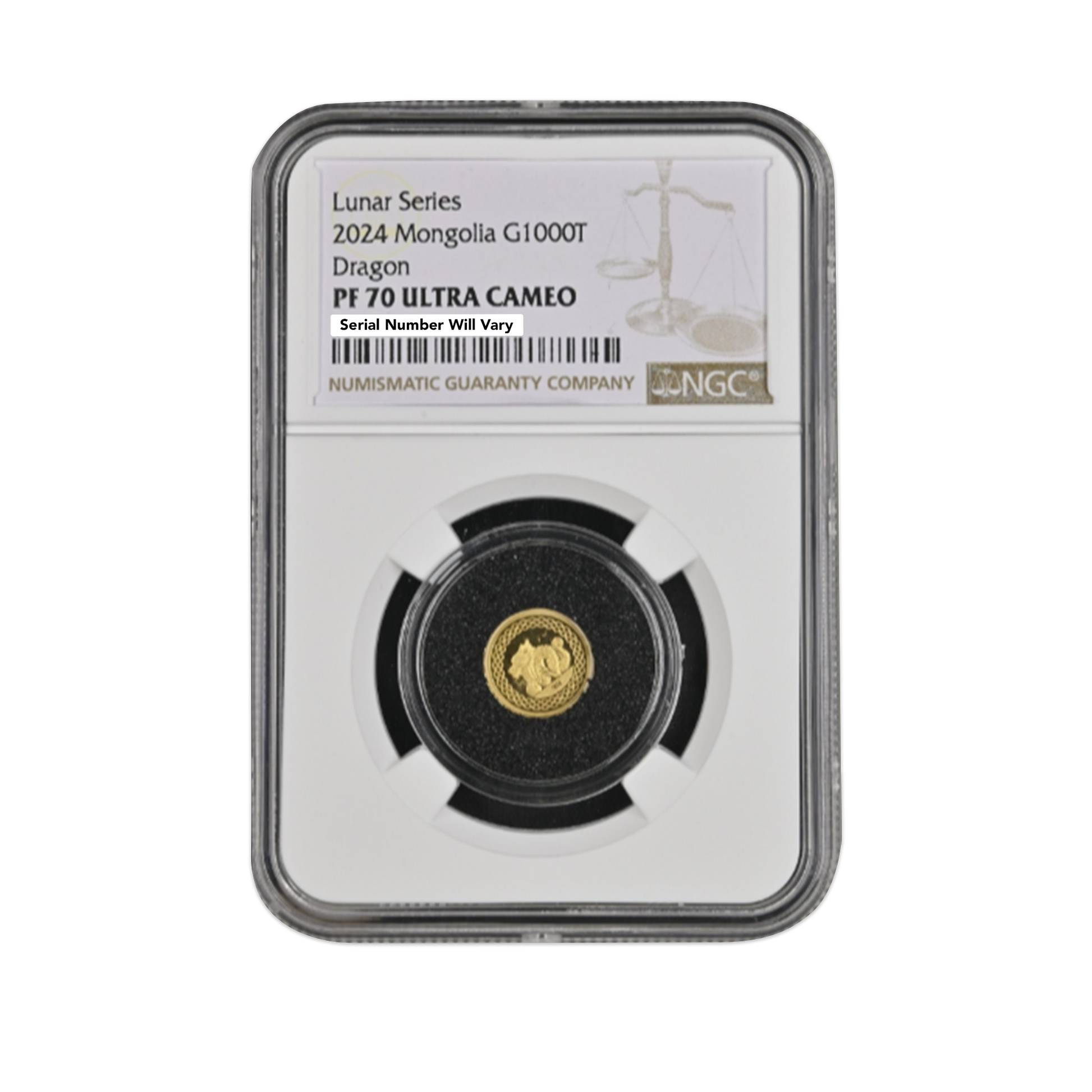 2024 Mongolia 0.5 gram Gold Dragon - NGC PF70 Ultra Cameo - CoinsTV