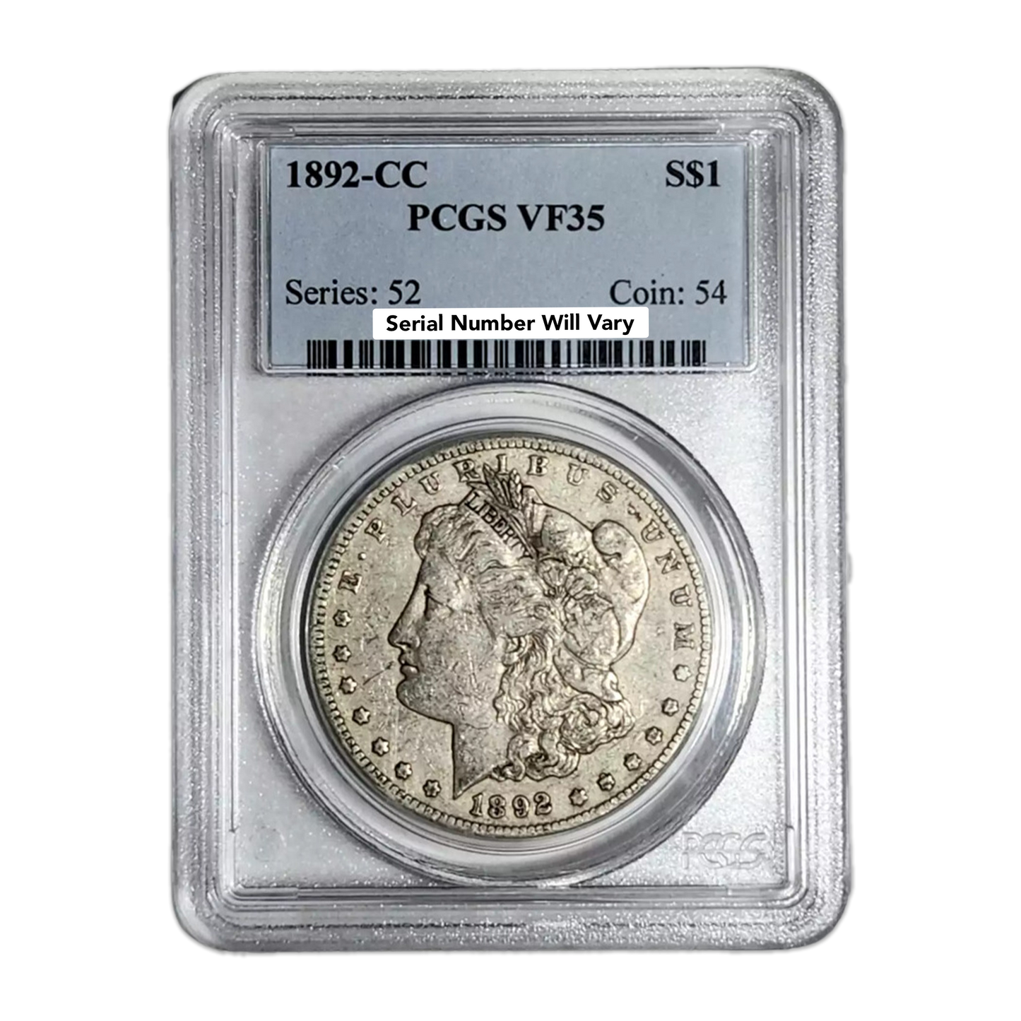 1892-CC Morgan Silver Dollar Carson City - PCGS VF35