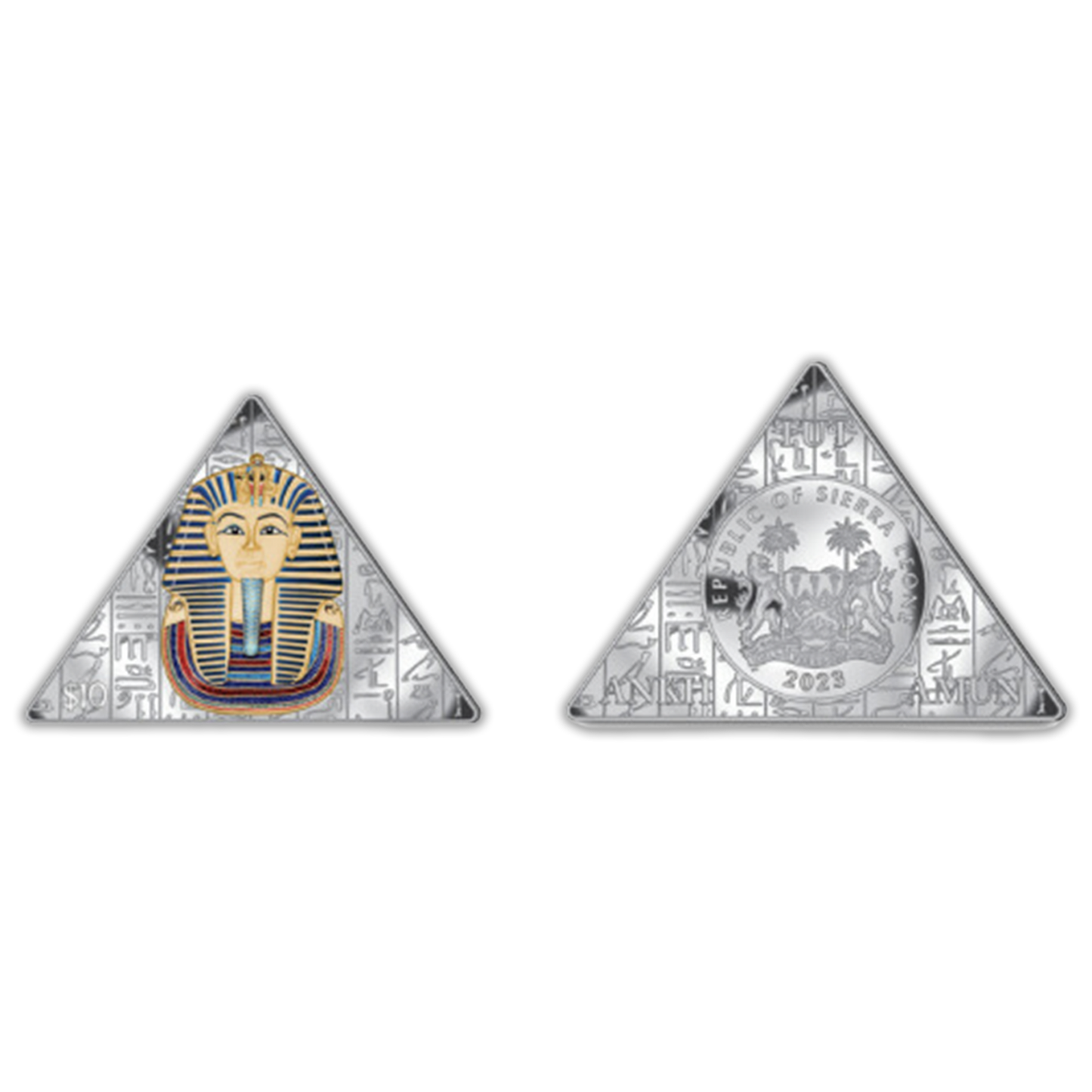 2023 1 oz Centenary of the Opening of Tutankhamuns Tomb Silver Proof Colorized