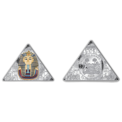 2023 1 oz Centenary of the Opening of Tutankhamuns Tomb Silver Proof Colorized