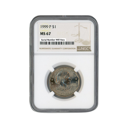 1999 P Susan B Anthony Dollar - NGC MS67