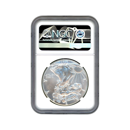 2020 Silver Eagle Mint Error - Reverse Struck Thru - NGC MS69