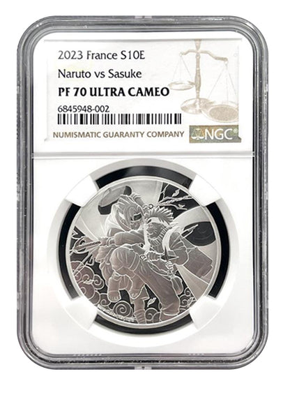 2023 France Naruto vs Sasuke - NGC PF70 Ultra Cameo