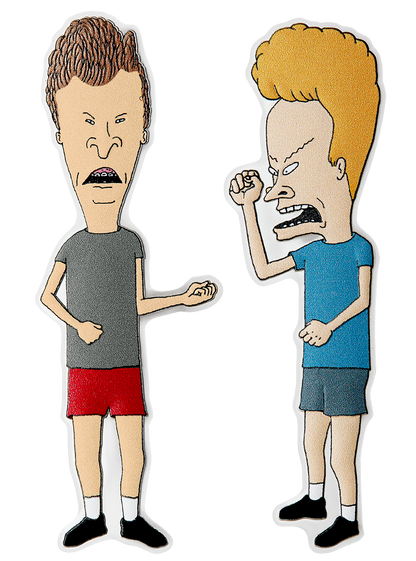 2023 Beavis and Butt-Head 30th Anniversary Limited Edition 1 oz Silver Coin Set in OGP