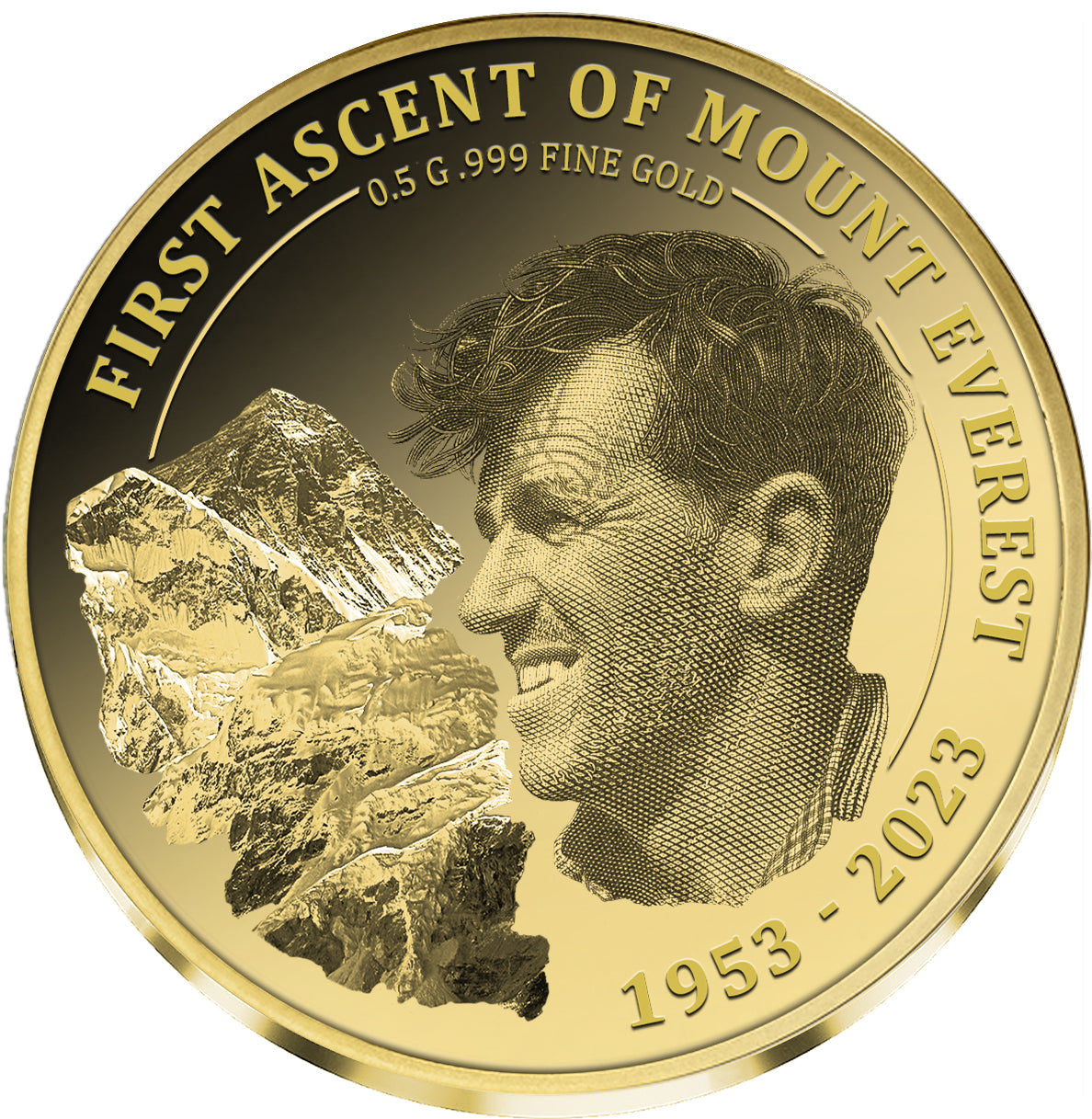 2023 Congo Mt. Everest First Ascent 70th Anniversary - 0.5 g Gold Coin