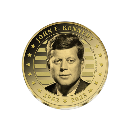 2023 John F Kennedy 60th Anniversary - 2 pc Set - 0.5g Gold & 1 oz Silver
