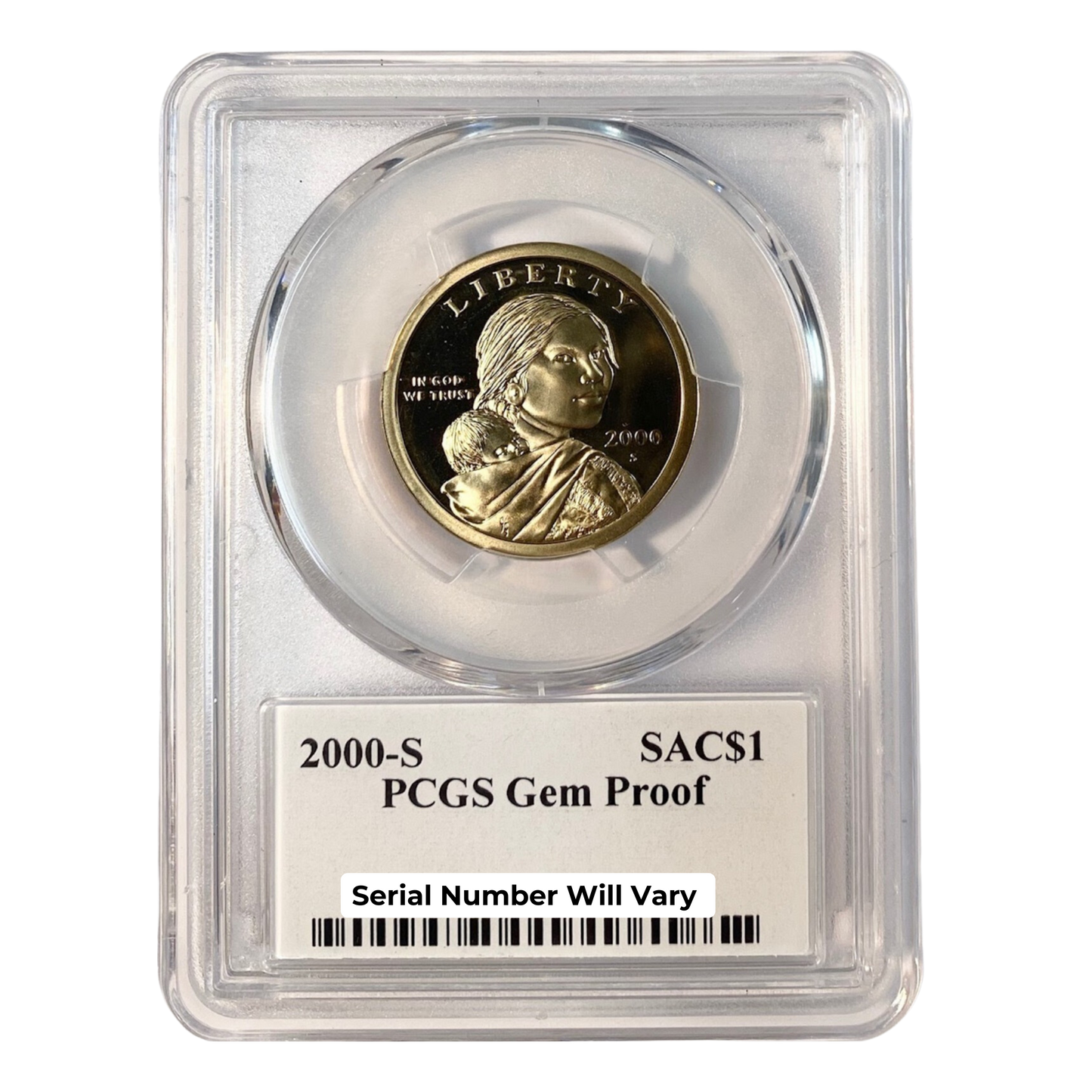 2000 S Sacagawea Dollar - TD Rogers Signature Label - PCGS Gem Proof