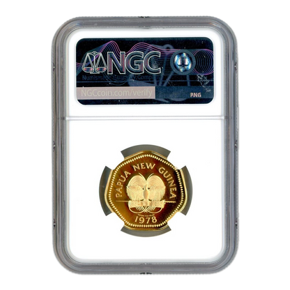 1978FM Papua New Guinea - 100 Kina Gold Birdwing Butterfly - NGC PF70 Ultra Cameo