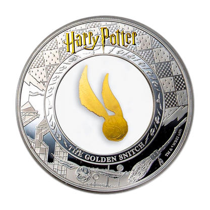 2020 Samoa Harry Potter Levitating Golden Snitch - 2oz Silver Five Dollar Coin