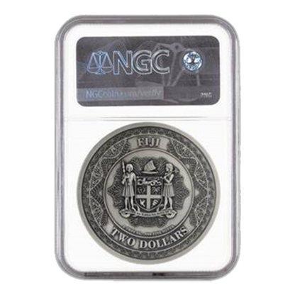 2023 $2 2-oz Silver Black Eagle Ultra-High Relief BU Antiqued - NGC MS70 First Releases