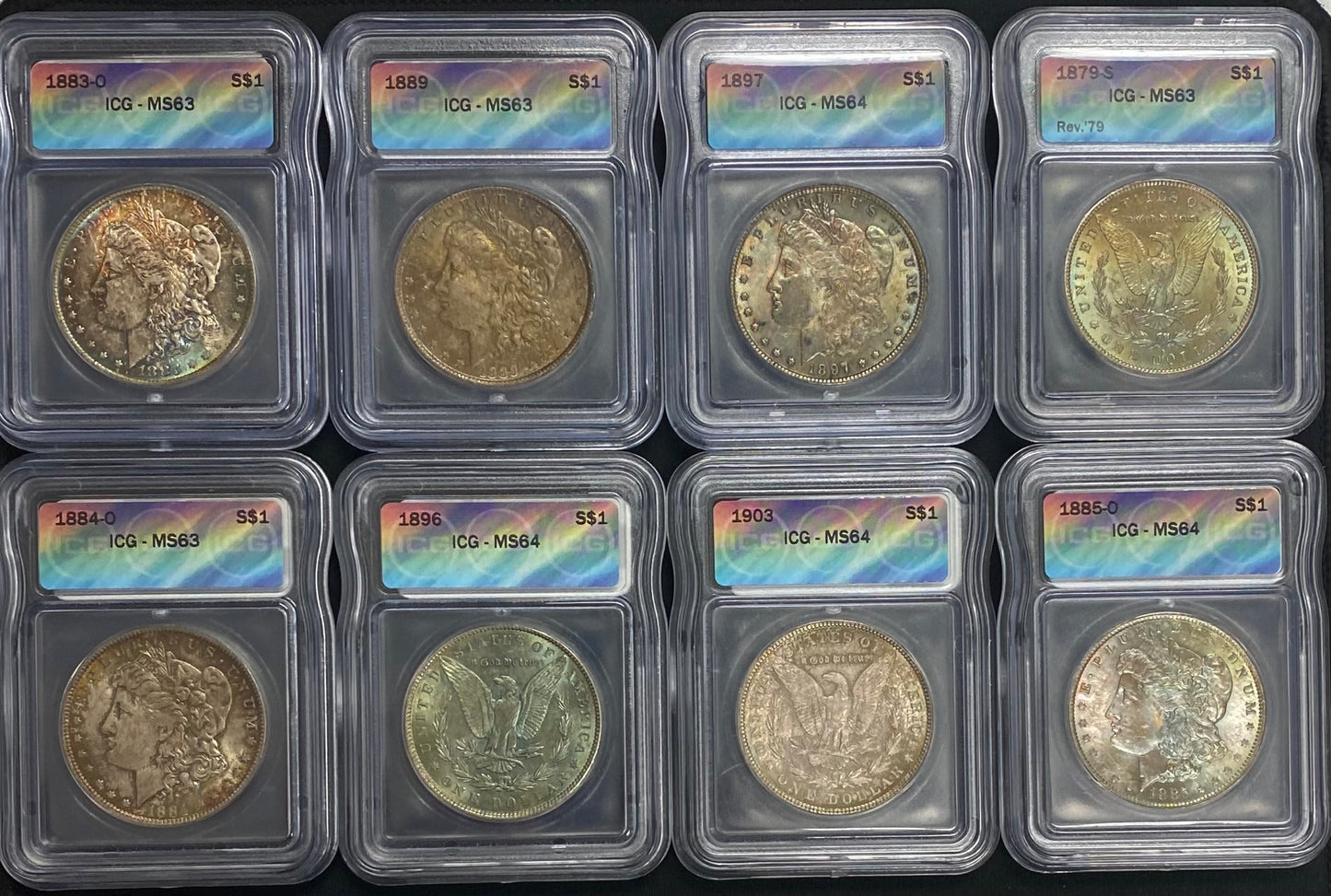Morgan Silver Dollar Rainbow Toning Grab Bag