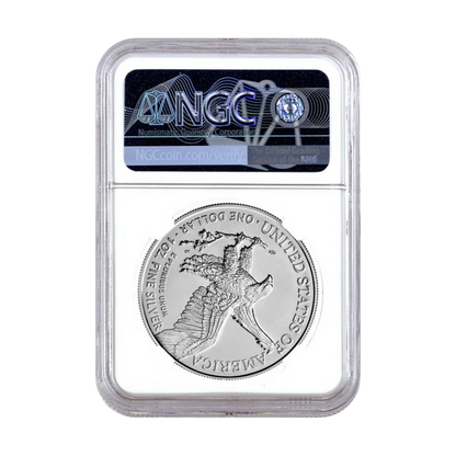 2025 Silver Eagle - In God We Trust Label - NGC MS70 First Releases