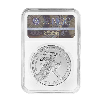 2023 W Silver Eagle Burnished - NGC MS70 Early Release In God We Trust Label